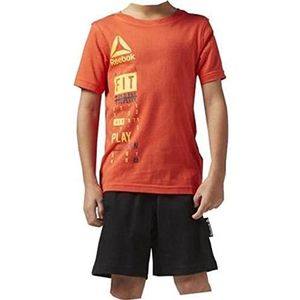 Reebok Heren B ES Set T-shirt met korte mouwen - Oranje/CAROTE, maat 4T