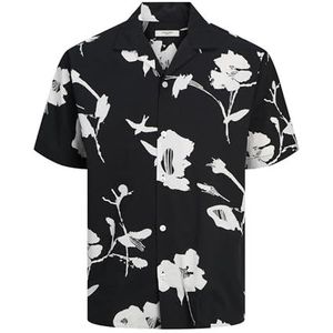 JPRBLAPALMA Resort Shirt S/S SN, Black Onyx/Fit: relaxed fit, XS