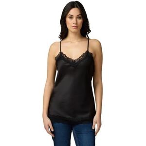 Oltre: Lingerie top van satijn en kant Spring Summer 24, zwart, M