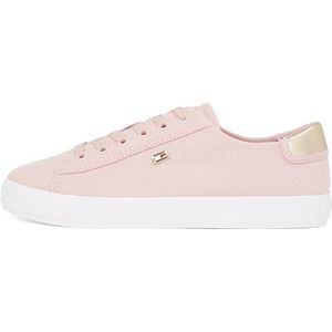 Tommy Hilfiger - Vulc Canvas - Lage Sneakers - Zwart - 60% Gerecycled Katoen, 40% Better Cotton Initiative