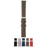 Morellato Lederen armband voor herenhorloge CORDURA/2 groen 18 mm A01U2779110072CR18, zwart, 18mm, Met bandjes