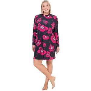 Ulla Popken - Badpakjurk - Lila - Full Cup - Met Beugel - Bloemenprint