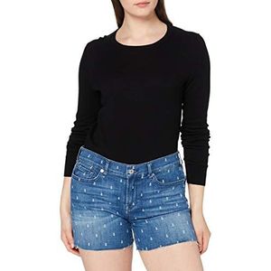 7 for all mankind SLOUCHY Shorts voor dames, blauw (Mid Blue 0pb), 42