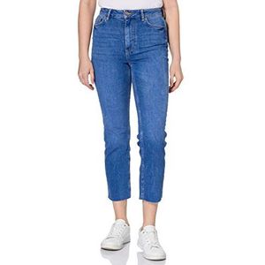 PIECES Pcdelly Hw Straight Electric Blue Bc Jeans voor dames