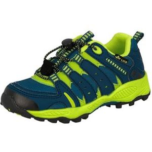 LICO Fremont Trekking- en wandelschoenen uniseks-kind , Petrol / limoen, 26 EU