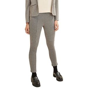 TOM TAILOR Dames Treggings met ruitpatroon 1034192, 30721 - Tarmac Beige Ck Check Design, 44W / 28L