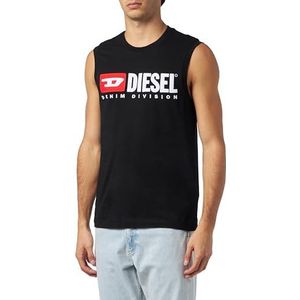 Diesel T-ISCO-DIV tanktop voor heren, Zwart Zwart Zwart, M