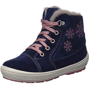 Superfit Groovy Sneeuwlaarzen voor meisjes, met lamsvachtvoering, warm gevoerd, Blauw roze 8000, 27 EU