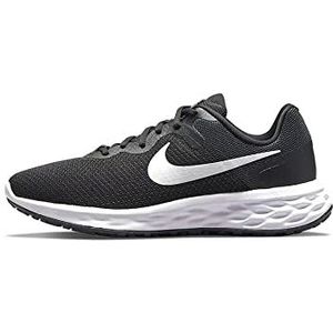 Nike Revolution 6 Next Nature Hardloopschoenen voor dames, Zwart Zwart Wit Dk Smoke Grey Cool Grey, 35.5 EU