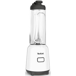 Tefal Mix & Move Mini Blender, to-go beker van premium tritan, ruimtebesparend compact design, verwijderbare messen, 300W vermogen, gemakkelijk en ergonomisch gebruik door 1 knop besturing BL150110