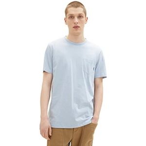 Tom Tailor Denim heren 1038462 T-Shirt, 15159 - Foggy Blue, M
