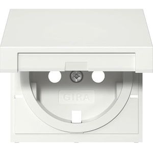 Abd. SCHUKO-stopcontact. KD systeem 55 zuiver wit GIRA 492203