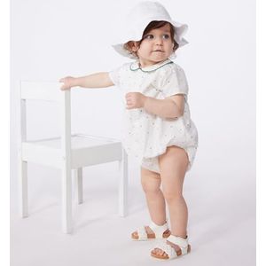 Petit Bateau rompertje voor meisjes, Wit/Veelkleurig., 12 Maanden