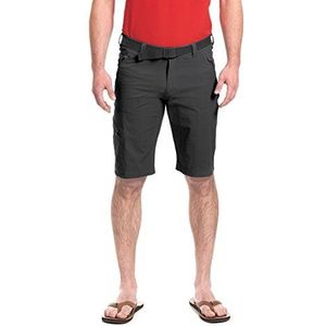 Maier Sports heren Nil Bermuda wandelbroek, outdoorbroek met geïntegreerde riem, trekkingbroek