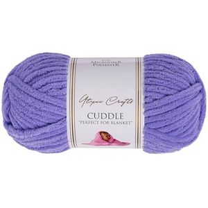 Utopia Crafts Cuddle Super Chunky Chenille Soft Yarn for Knitting and Crochet, 100g - 60m (Deep Lavender)
