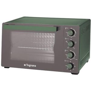 Tognana Iridea elektrische oven 35 L, aluminium en glas, groen
