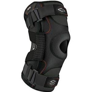 ShockDoctor Kniebeschermers voor volwassenen, ondersteuning voor Ultra kniesteun met bilaterale scharnieren, zwart, 40,1-43 cm