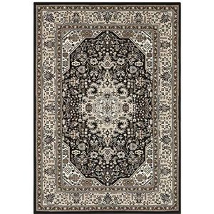 Nouristan Mirkan Orient tapijt, woonkamertapijt, oosters laagpolig, vintage oosters tapijt voor eetkamer, woonkamer, slaapkamer, crèmebruin, 120 x 170 cm