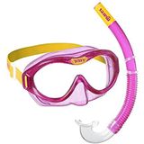 Mares Aquazone Combo Dilly, bestaande uit masker en mondstuk voor kinderen, uniseks, roze/geel, 4-7 jaar