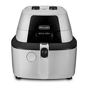 De'Longhi IdealFry FH2133 Heteluchtfriteuse met 4-in-1 functie, ook voor het bakken van brood, 1600 watt, wit