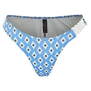Trendyol Vrouwen Normale Taille Normale Trotter Bikinibroek,Blauw-Veelkleurig,40, Blauw-veelkleurig, 42