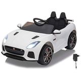 Ride-on Jaguar F-typee SVR blanc 12V