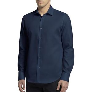 Womo Std Slim Fit Oxford overhemd blauw, Blauw, 39-44