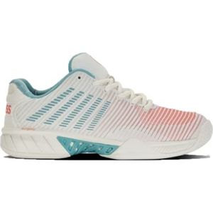 K-Swiss Performance Hypercourt Express 2 tennisschoen voor dames, Blanc de Blanc Nile Blue Woestijn Bloem, 37 EU