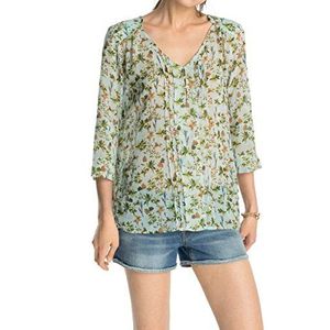 edc by ESPRIT Dames blouse V-hals pleat bl