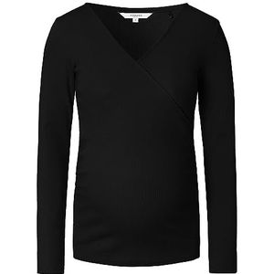 Noppies Dames Sara Nursing Rib Top Ls T-shirt, zwart, XL