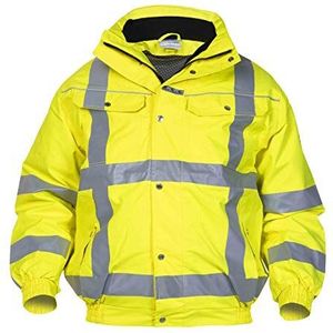 Hydrowear 04021602P Foxhol gewoon geen zweet Pilot jas, 100% polyester, 3XL maat, Hi-Vis geel