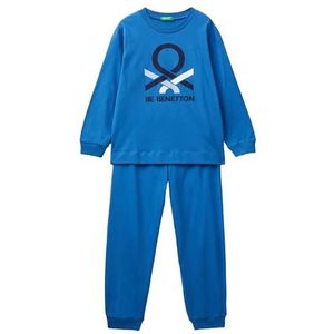 United Colors of Benetton Pyjama voor baby's en jongeren, Blauw, S