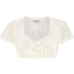 Stockerpoint Meline klederdrachtblouse voor dames, wit, 42