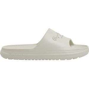 Pepe Jeans Teenslippers Strandglijbaan wit
