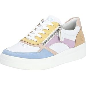 Remonte D0J01 Sneakers voor dames, aqua/wit/roze/sun/mauve/tan/wit/83, 40 EU, Aqua White Rose Sun Mauve Tan wit 83, 40 EU