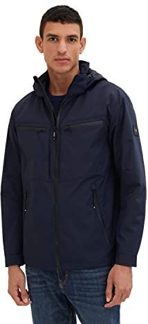 Donkerblauw - Jassen - Met Capuchon - Afneembaar - Regular Fit