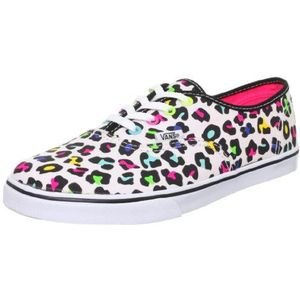 Vans Authentic Lo Pro Shoes - (Neon Leopard) True White, Wit blanc neon luipaard., 32 EU