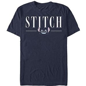 Disney Lilo & Stitch - Stitch Title Unisex Crew neck T-Shirt Navy blue 2XL