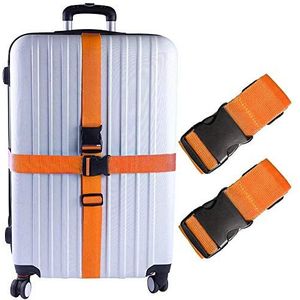 KAEHA S-IT-002-01 2 PCS bagagedrageraccessoires bagageriem, eenheidsmaat, oranje
