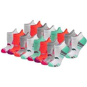 Saucony Multipack Performance Heel Tab Athletic Sokken voor dames (pak van 16), Geassorteerd licht (16 paar), Medium