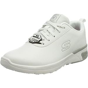 Skechers Vrouwen Marsing Gmina gezondheidszorg professionele schoen, wit, 5 UK, Wit Prime Azië Leer, 38 EU