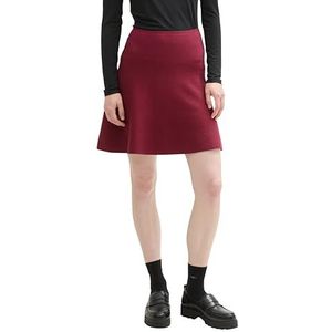TOM TAILOR Denim Mini-rok voor dames, 35736 - Deep Wine Red, XXL