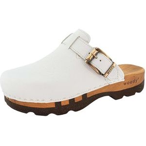 Woody Heren Lukas Clog, wit, 49 EU