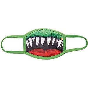 Wild Republic Wild Smiles kindermasker, kan op een medisch masker worden gelegd, herbruikbaar, wasbaar, mond- en neusbedekking, met dinosaurusmotieven