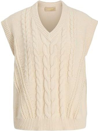 JJXX - JXJOSIE - Gebreide Trui - Wolwit - V-hals