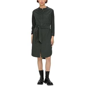 s.Oliver Hemdblousejurk voor dames, van corduroy, groen, 32, groen, 32