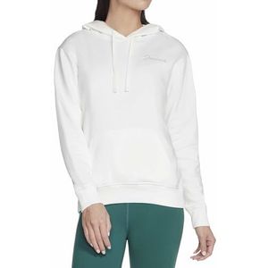Skechers Dames Signature Pullover Hoodie Hooded Sweatshirt, Sneeuwwitje, XS
