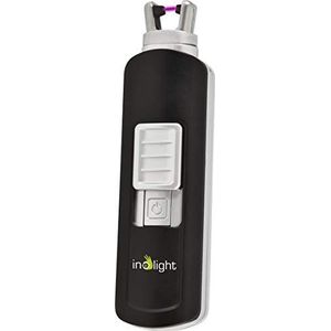 inolight CL 4 elektronische aansteker met lichtboog (USB, oplaadbaar, batterij, vlamloze aansteker) zwart