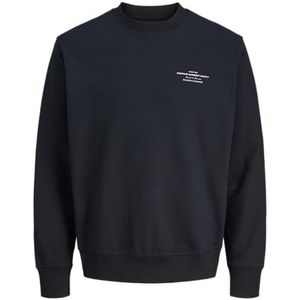 JACK & JONES Jprblachad Branding Sweat Crew NEC Pls - Plus Size, zwart beauty, 3XL