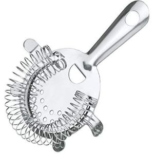 Cocktail STRAINER met 4 oren - bar- en cocktailzeef roestvrij staal, 4000948013823